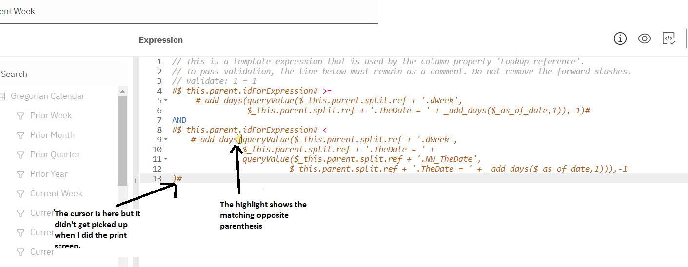 Matching parentheses